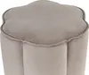 BELIANI Puf taburet samet taupe 39 x 34 x 45 cm čalouněný Náhled obrázku produktu 4