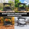 Outsunny Hollywoodschaukel Abdeckung 2 Sitzer Wasserdicht Produktbild-Vorschau 4