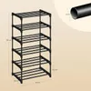 WOLTU Schuhregal schmal 6 Ebenen, Metall, für 12 Paar Produktbild-Vorschau 3