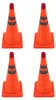 4 cônes de signalisation pliables, orange, réfléchissants, Voir les images du produit 5