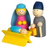 Kinder Weihnachtskrippe Holz Spielfiguren Dekoration 8 cm Produktbild-Vorschau 3
