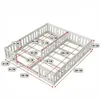 ProximaX Weißes Doppelbodenbett mit Zaun 90x200cm, Produktbild-Vorschau 5