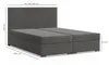 Boxspringbett 140x200 mit 2 Bettkästen, Kontinentales Bett Produktbild-Vorschau 8