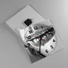 Wanduhr - Quadrat - Glasuhr - Lippen Gesicht weiblich Produktbild-Vorschau 2