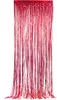 Roter Glitzer Lametta Vorhang 91x244cm Produktbild-Vorschau 1