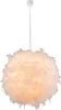 LED Pendelleuchte, Feder-Design, weiß, D 60 cm Produktbild-Vorschau 1