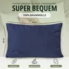 set di 2 copricuscini 100% cotone 40x80 cm blu navy Anteprima dell’immagine prodotto 3