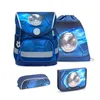 Belmil Compact ergonomisches Schulranzen-Set 4-teilig "Football 4" mit Brustgurt, Magnetverschluss