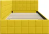 vidaXL Rohový rám postele s čelom žltý 90 cm x 190 cm zamat Náhľad obrázku produktu 6