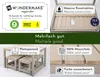 Collage of marketing images for a children's garden furniture set, showing features and branding. Anteprima dell’immagine prodotto