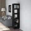 vidaXL Bücherregal/Raumteiler Schwarz 40x35x167 cm Produktbild-Vorschau 2