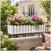 Blumenkasten mit Wasserspeicher Nessa 75 cm Weiß Produktbild-Vorschau 1