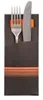 Bestecktaschen 20 cm x 8,5 cm schwarz/orange "Stripes" Produktbild-Vorschau 8