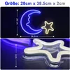 Rosikey LED neonový nápis Moon/Star – 38 x 28 cm Náhled obrázku produktu 6