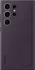 A dark purple Samsung phone case with a standing grip is shown from the back. Produktbild-Vorschau