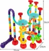 Pista a biglie creativa per bambini, 113 pezzi Anteprima dell’immagine prodotto 4