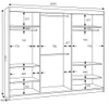 BELANO Schwebetürenschrank 200 cm mit Spiegel – Produktbild-Vorschau 4