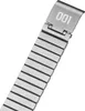 A close-up of a metal watch band with the number '001' engraved on the clasp. Produktbild-Vorschau