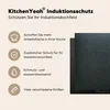 KitchenYeah© Herdabdeckplatte Leder - Textur - Schwarz - Produktbild-Vorschau 6