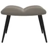 vidaXL Relaxsessel mit Hocker Hellgrau Samt -  Sessel Produktbild-Vorschau 8