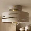 LUXOLAR Deckenleuchte E27 Beige Gold Plafond Laserschirm Produktbild-Vorschau 5