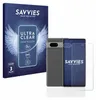 A product shot of screen protectors and a phone, with packaging in the background. Produktbild-Vorschau