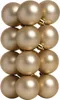 Christbaumkugeln - Weihnachtsbaumkugeln - bruchfest - D 4cm - glänzend/matt - creme - 16er Set Produktbild-Vorschau