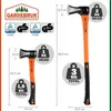 Set sekier TOMS sekera a štiepačka, 2ks, čierna/oranžová Náhľad obrázku produktu 2