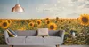 Muralo XXL Selbstklebende FOTOTAPETE FELD Sonnenblumen Produktbild-Vorschau 3