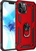A red iPhone 13 case with a ring holder is shown against a white background. Produktbild-Vorschau