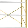 BALCONERA Weiß-Goldenes Bücherregal 5 Etagen - Mit Produktbild-Vorschau 6