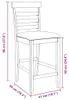 vidaXL Sgabello da bar con cuscino 2 pz. Albero di gomma in Anteprima dell’immagine prodotto 8