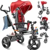 KIDIZ® Dreirad 5in1 Kinderdreirad mit Schubstange Produktbild-Vorschau 1