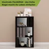 Coemo Aktenregal Delta-3 Regal 3 Fächer Schwarz Produktbild-Vorschau 4