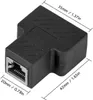 2 Stück LAN Splitter Verteiler RJ45 Splitter RJ45 Kupplung Produktbild-Vorschau 4