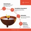 Schwabenfire Outdoorkerze mit Dauerdocht in Edelrost Produktbild-Vorschau 2