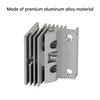 A close-up, angled view of a silver aluminum alloy heatsink for a 3D printer, set against a white background. Text above the heatsink describes its material. Náhled obrázku produktu