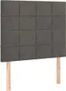 The Living Store Kopfteile 2 Stk. Dunkelgrau 80x5x78/88 cm Produktbild-Vorschau 2