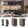 Küchenunterschrank Vicco R-Line Schwarz Beton 40 cm ohne Produktbild-Vorschau 3