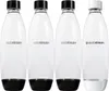 Four SodaStream bottles are lined up against a white background. Produktbild-Vorschau