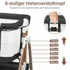 Lit bébé réglable à 6 niveaux Lit d'appoint Poussette avec Voir les images du produit 5