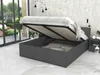 Bett mit Lattenrost Jugendbett Doppelbett grau-grau 120 / Produktbild-Vorschau 3