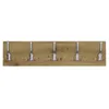 AKKE Artisan chêne Portemanteau horizontal petit CHROME Voir les images du produit 2