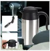 Collage of a car interior, a car charger, and a portable electric kettle. Náhled obrázku produktu