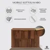 Rodan | Mobile Sottolavabo - 80 Cm - Pensile - Quercia Noce Anteprima dell’immagine prodotto 2