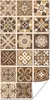 MuchoWow® Poster Design - Blumen - Braun - Natur - Vintage Produktbild-Vorschau 1