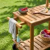 Carrello da cucina da esterno in legno di abete, 95cm, Anteprima dell’immagine prodotto 4