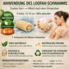 Luffa Waschschwamm 4er Set – Natürlicher Badeschwamm aus Produktbild-Vorschau 4