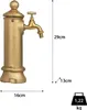 Kolumna z kranem żeliwna złota 29x16x13 cm mosiężny kran Podgląd zdjęcia produktu 3