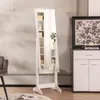 COSTWAY Armoire à bijoux sur pied, miroir sur pied avec Voir les images du produit 2